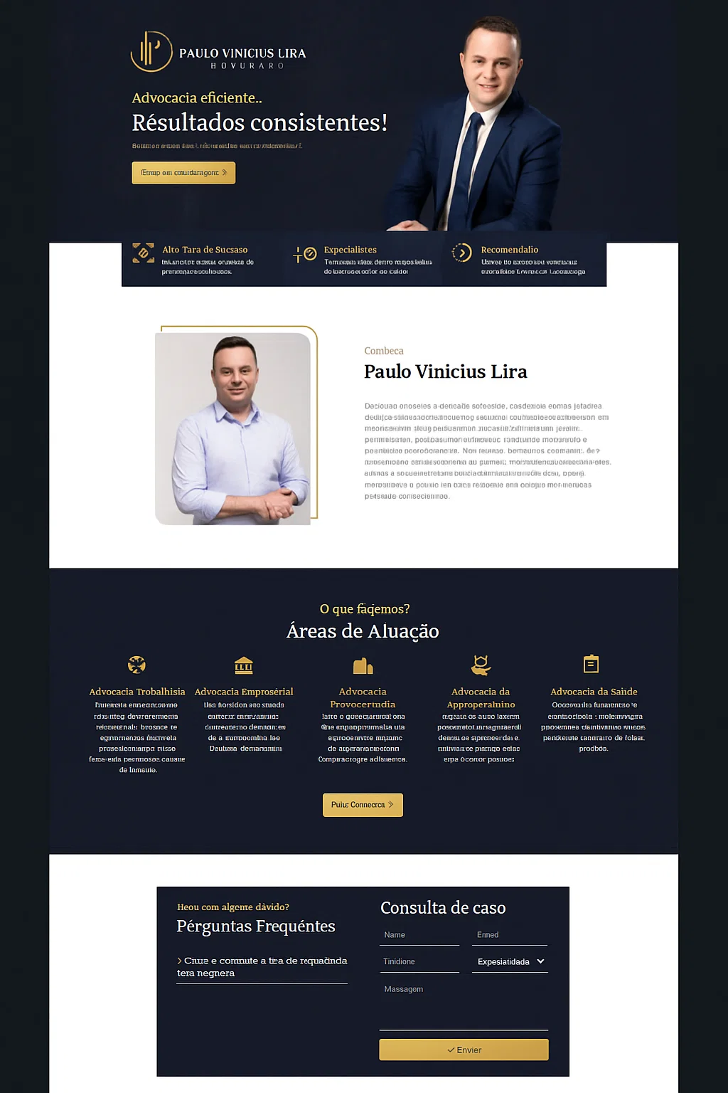 Portfólio de site para advogado 4